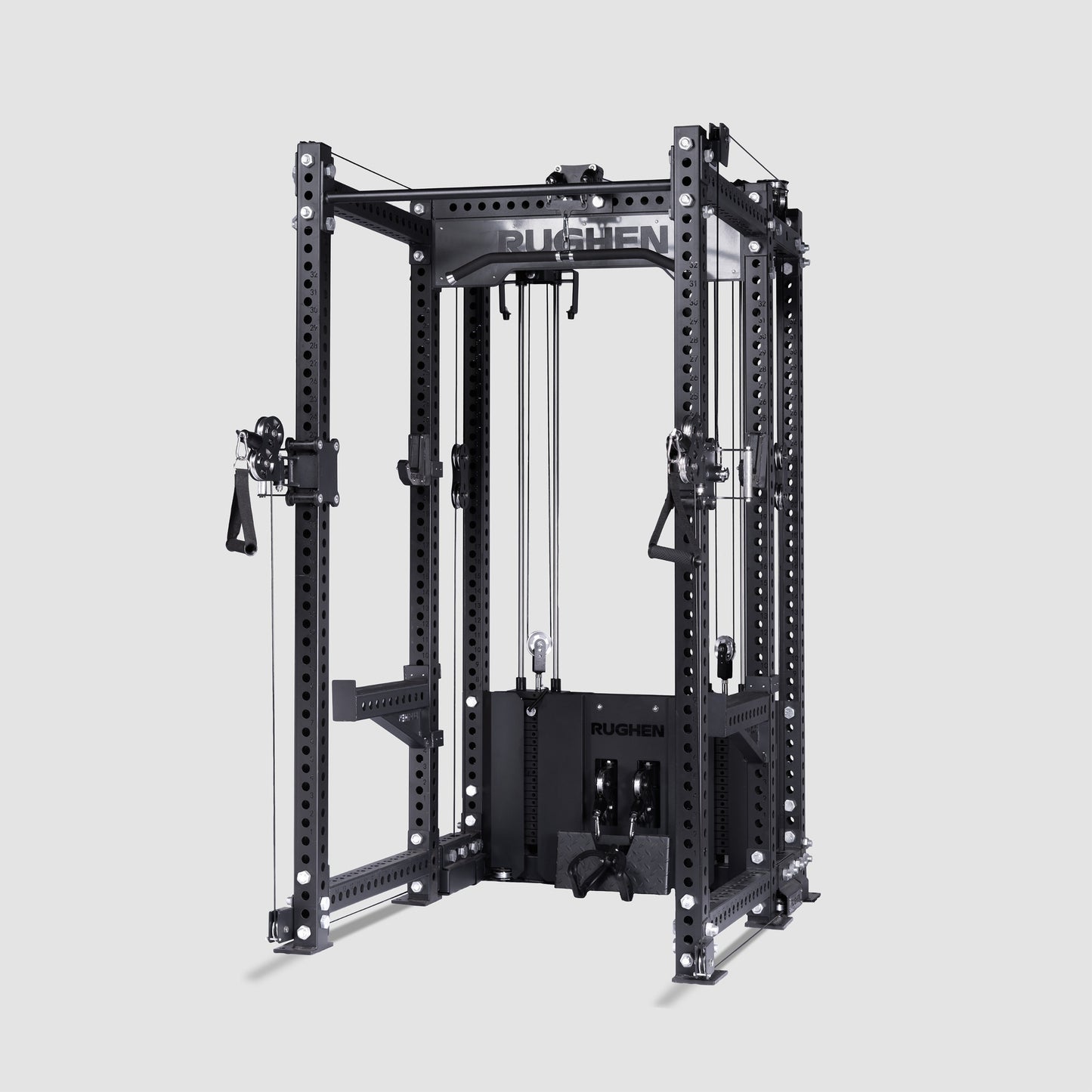 RUGHEN Power Rack with 4 Multi Cable Station