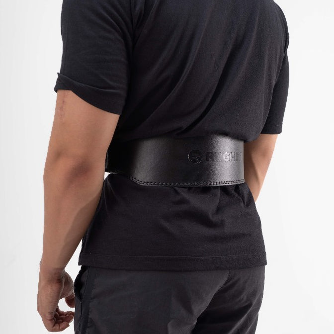 RUGHEN Weight Lifting Belt with Padding Sabuk Gym Fitness Prong Belt 7mm