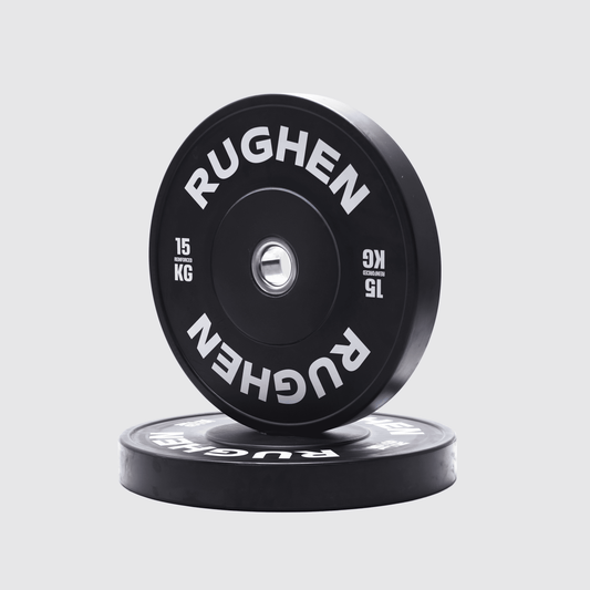 RUGHEN Black Reinforced Bumper Plates