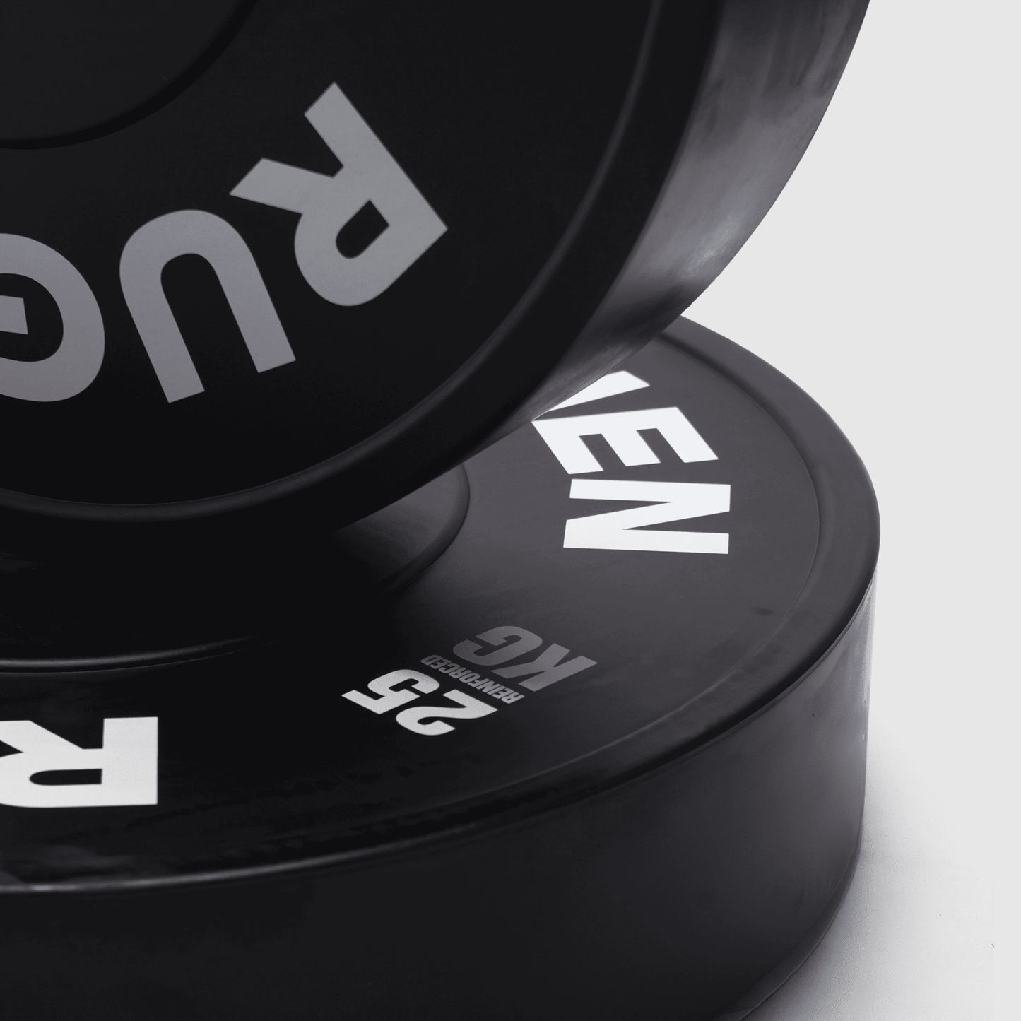 RUGHEN Black Reinforced Bumper Plates