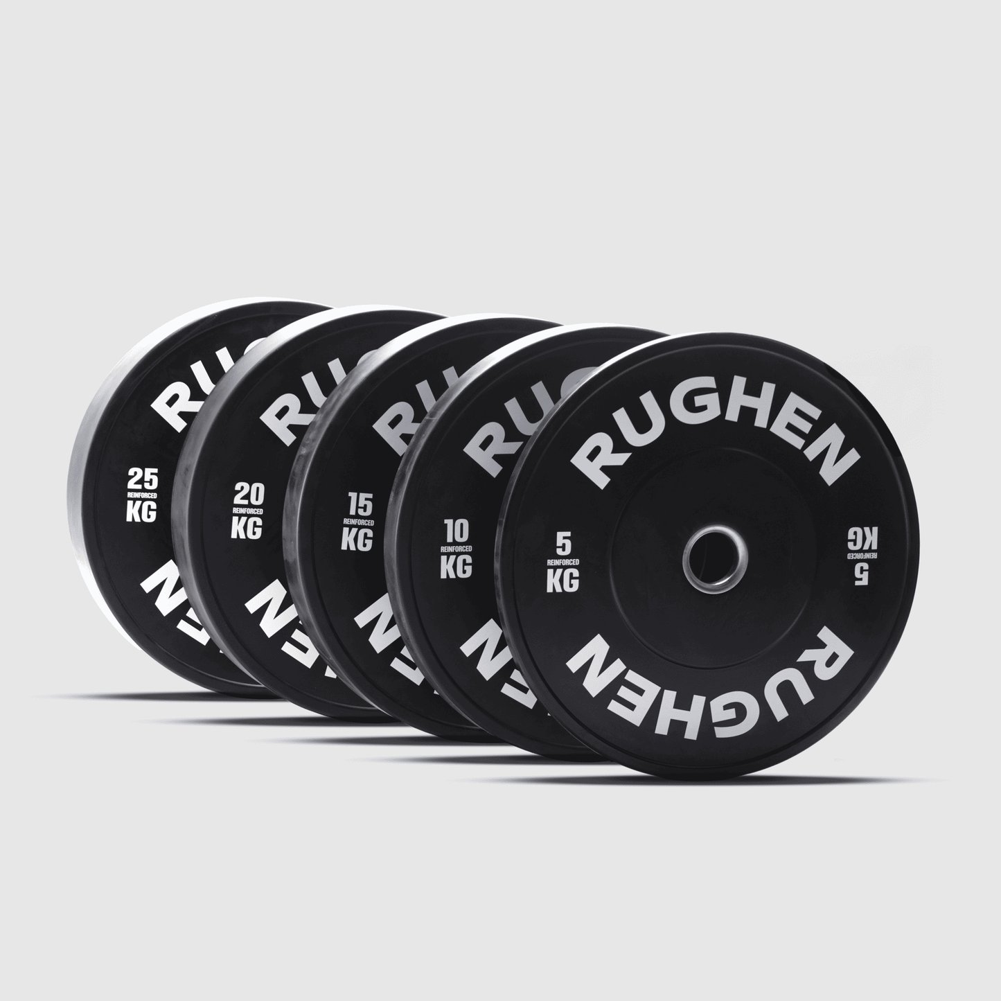 RUGHEN Black Reinforced Bumper Plates