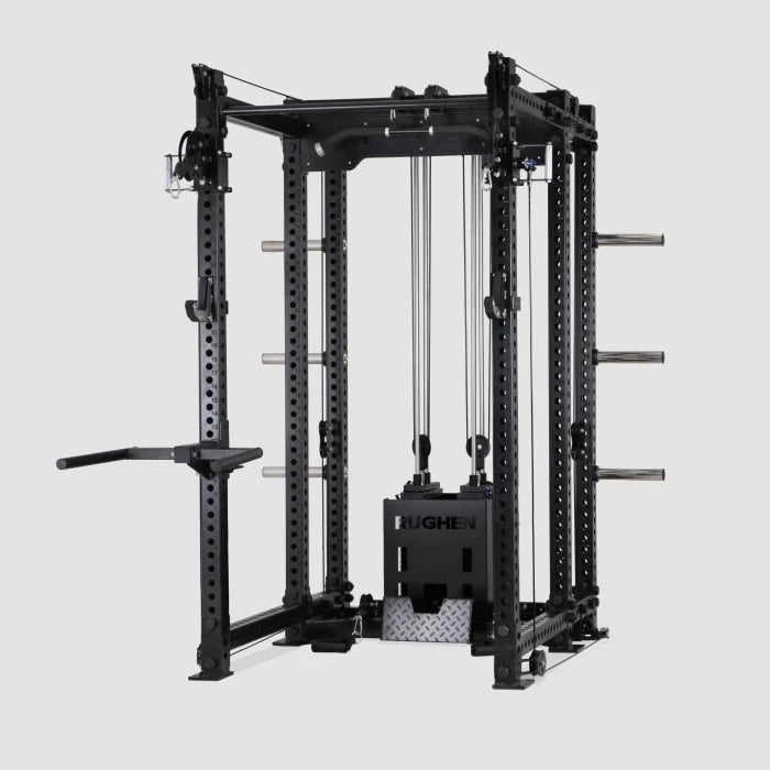 RUGHEN Power Rack with 4 Multi Cable Station