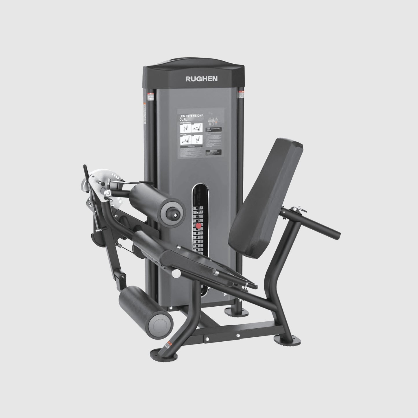 RUGHEN Kratos Commercial Seated Leg Extension / Curl Machine
