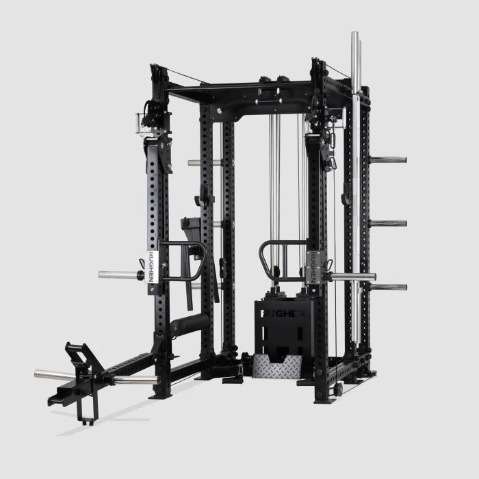 RUGHEN Power Rack with 4 Multi Cable Station