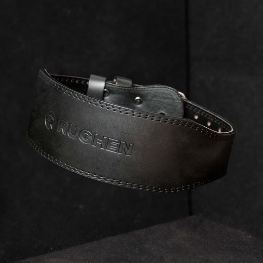 RUGHEN Weight Lifting Belt with Padding Sabuk Gym Fitness Prong Belt 7mm